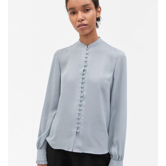 Filippa K Tops - Filippa K Sheer Button Down Blouse